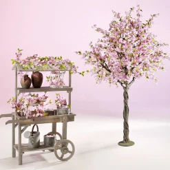 Clearance DecoWoerner Dekoratives Metall-Vogelkäfig-Set 2 Stück 48 X 26 X 23 Cm - 41 X 21 X 18 Cm weiß