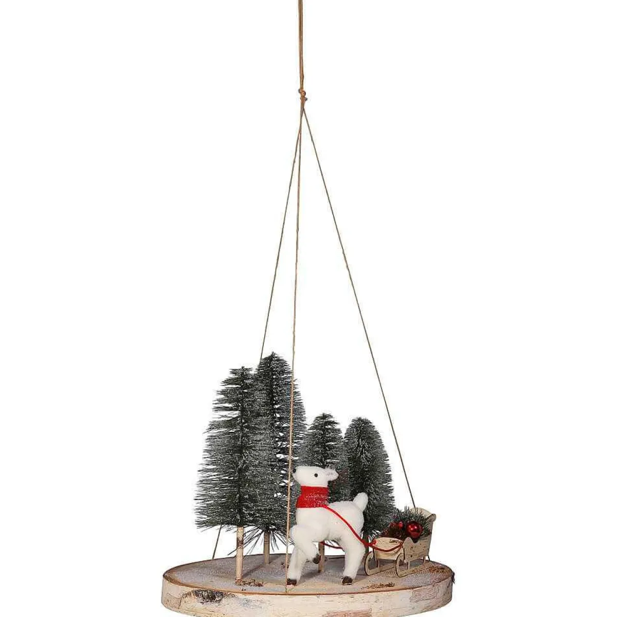 Outlet DecoWoerner Dekorierte Holzscheibe 50 Cm Ø mehrfarbig