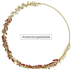 New DecoWoerner Dekoring Aus Metall, 190 Cm Ø gold