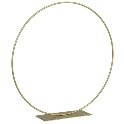 Discount DecoWoerner Dekoring Aus Metall Mit Standfuß, 30 Cm Ø gold