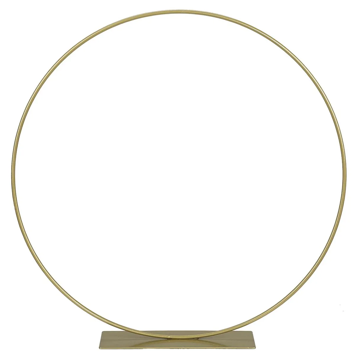 Discount DecoWoerner Dekoring Aus Metall Mit Standfuß, 30 Cm Ø gold