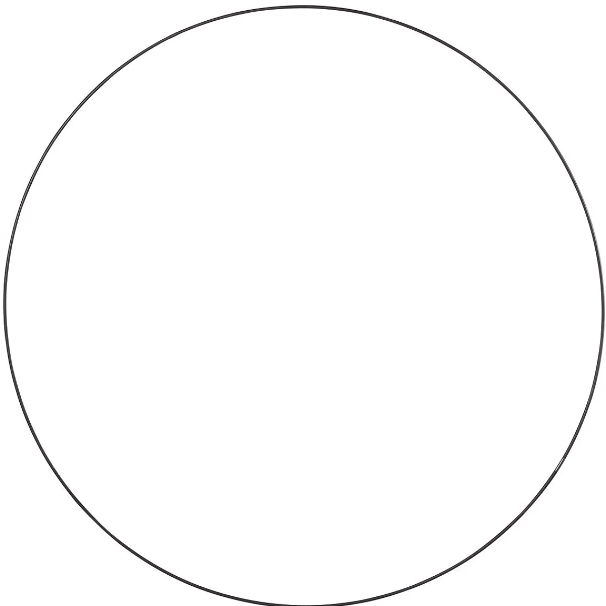 DecoWoerner Dekoring Aus Metall, 80 Cm Ø schwarz