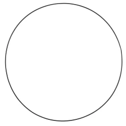 Best DecoWoerner Dekoring, 58 - 60 Cm Ø, Metall schwarz