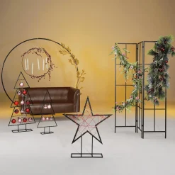 Best DecoWoerner Dekoring, 58 - 60 Cm Ø, Metall schwarz