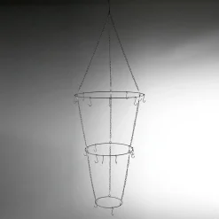Outlet DecoWoerner Dekoring-Hänger Aus Metall, 148 Cm schwarz