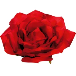 DecoWoerner Deko-Rosenblüte XL rot
