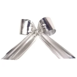 DecoWoerner Dekoschleife Für Aussen 80 Cm, B1 silber