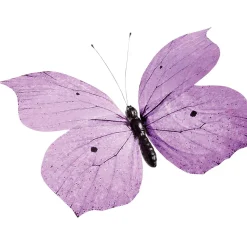 New DecoWoerner Deko-Schmetterling Lila, 80 Cm violett