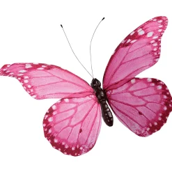 Best DecoWoerner Deko-Schmetterling Pink, 80 Cm rosa
