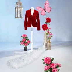 Best DecoWoerner Deko-Schmetterling Pink, 80 Cm rosa