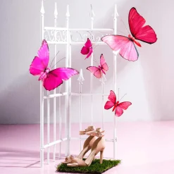 Best DecoWoerner Deko-Schmetterling Pink, 80 Cm rosa