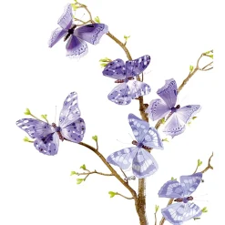 Sale DecoWoerner Deko-Schmetterlinge, 10 Cm, Lila, 6 Stück violett