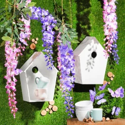 Sale DecoWoerner Deko-Schmetterlinge, 10 Cm, Lila, 6 Stück violett