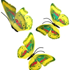 New DecoWoerner Deko-Schmetterlinge 40 Cm 3 Stück gelb