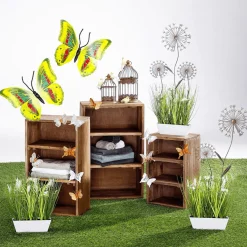 New DecoWoerner Deko-Schmetterlinge 40 Cm 3 Stück gelb