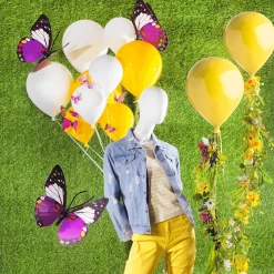 Online DecoWoerner Deko-Schmetterlinge Lila 40 Cm 3 Stück violett