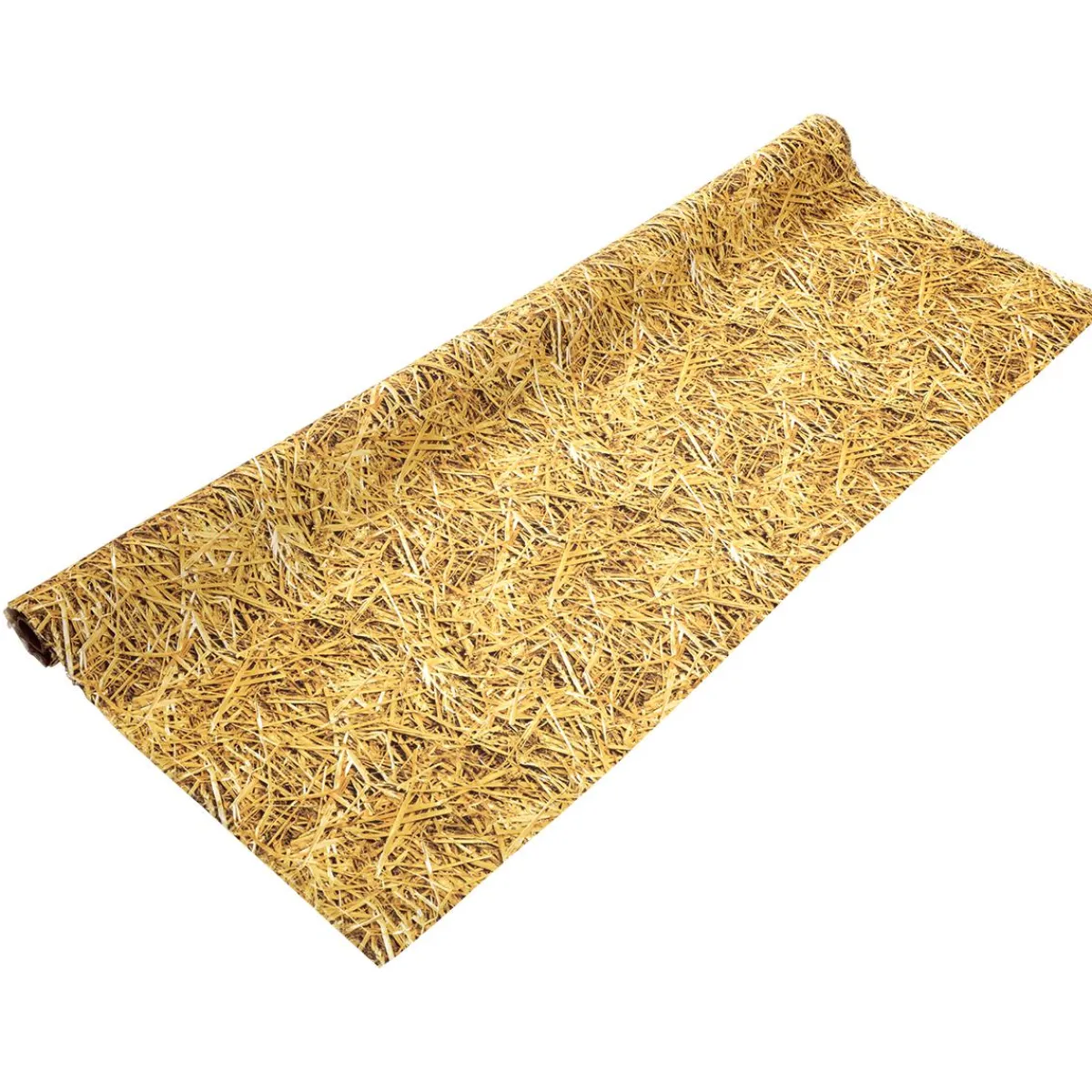 Clearance DecoWoerner Dekostoff “Stroh“ 150 Cm Breit braun