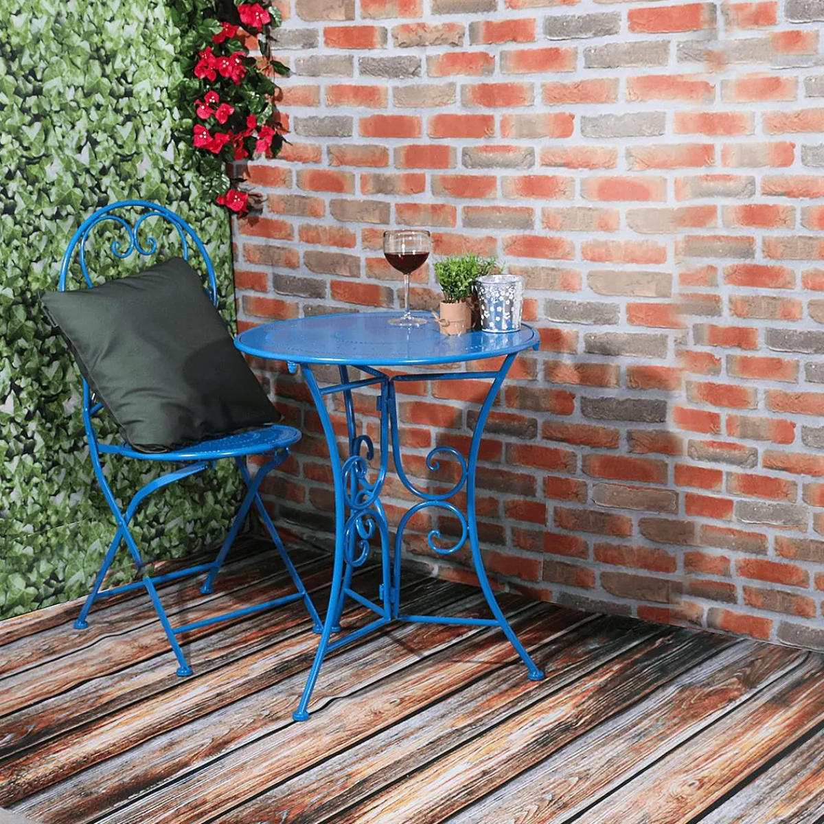 Best DecoWoerner Dekostoff “Ziegelwand“ 150 Cm Breit, braun