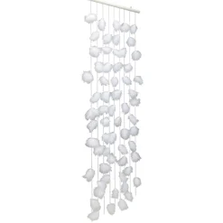Sale DecoWoerner Dekovorhang Mit Federn, 190 X 90 Cm weiß