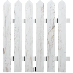 Clearance DecoWoerner Dekozaun Aufsteller Holz, 65 X 60 Cm weiß