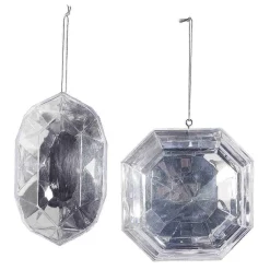 Hot DecoWoerner Diamanten-Hänger 2 Stück silber
