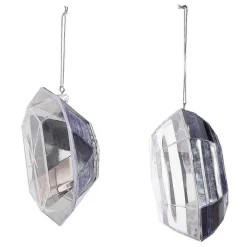 Hot DecoWoerner Diamanten-Hänger 2 Stück silber