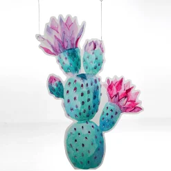 Clearance DecoWoerner Display-Hänger "Kaktus" 100 Cm Hoch rosa