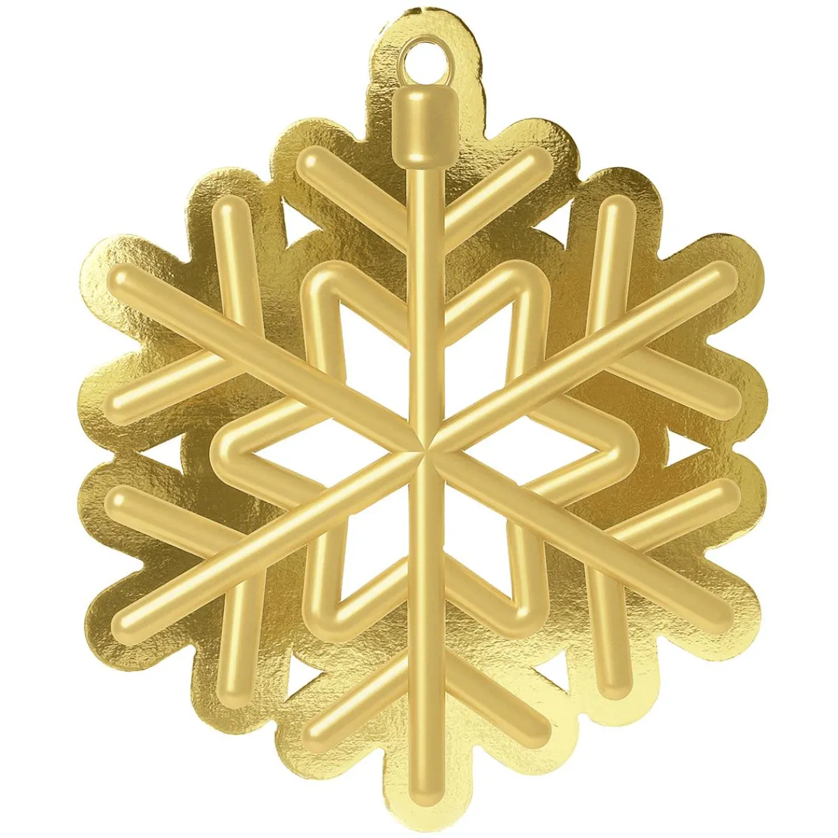 Hot DecoWoerner Displayhänger Schneeflocke gold
