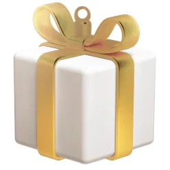 Best DecoWoerner Displayhänger Weißes Geschenk Mit Goldener Schleife mehrfarbig