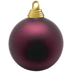 Outlet DecoWoerner Dunkele, Matte Weihnachtskugeln Aus Schwer Entflammbarem Kunststoff, 6 Cm Ø – 24 Stück rot