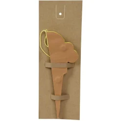 Best DecoWoerner Eiscreme-Hängedeko Aus Karton 30 Cm, gelb