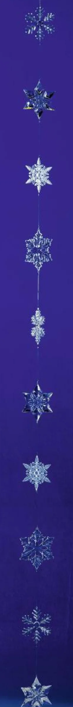 Clearance DecoWoerner Eiskristall-Kette 200 Cm transparent