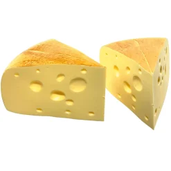 Sale DecoWoerner Emmentaler Käse Ecken Lebensmittel-Attrappe, Pack à 2 Stück gelb