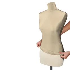 Hot DecoWoerner Ersatzbezug Für Damen-Schneiderbüste, 70 Cm Lang, Ecru Beige