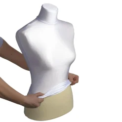 DecoWoerner Ersatzbezug Für Damen-Schneiderbüste, weiß