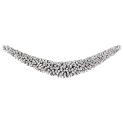 Discount DecoWoerner Facon-Tannengirlande Beflockt 180 Cm, 35 Cm Ø weiß