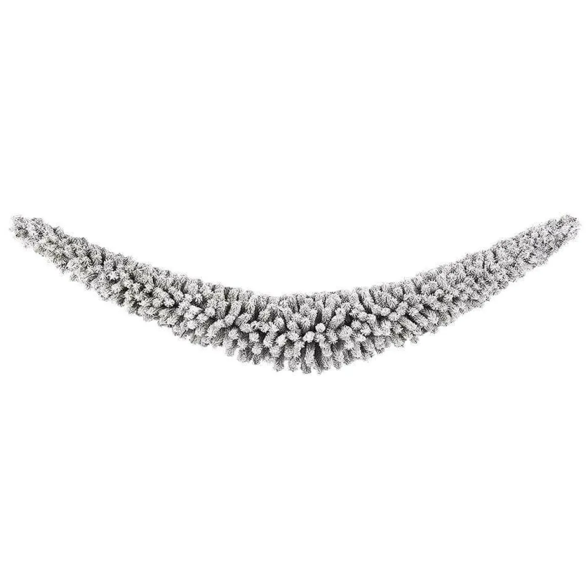Discount DecoWoerner Facon-Tannengirlande Beflockt 180 Cm, 35 Cm Ø weiß