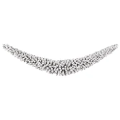 Online DecoWoerner Facon-Tannengirlande Beflockt 400 Cm, 50 Cm Ø weiß