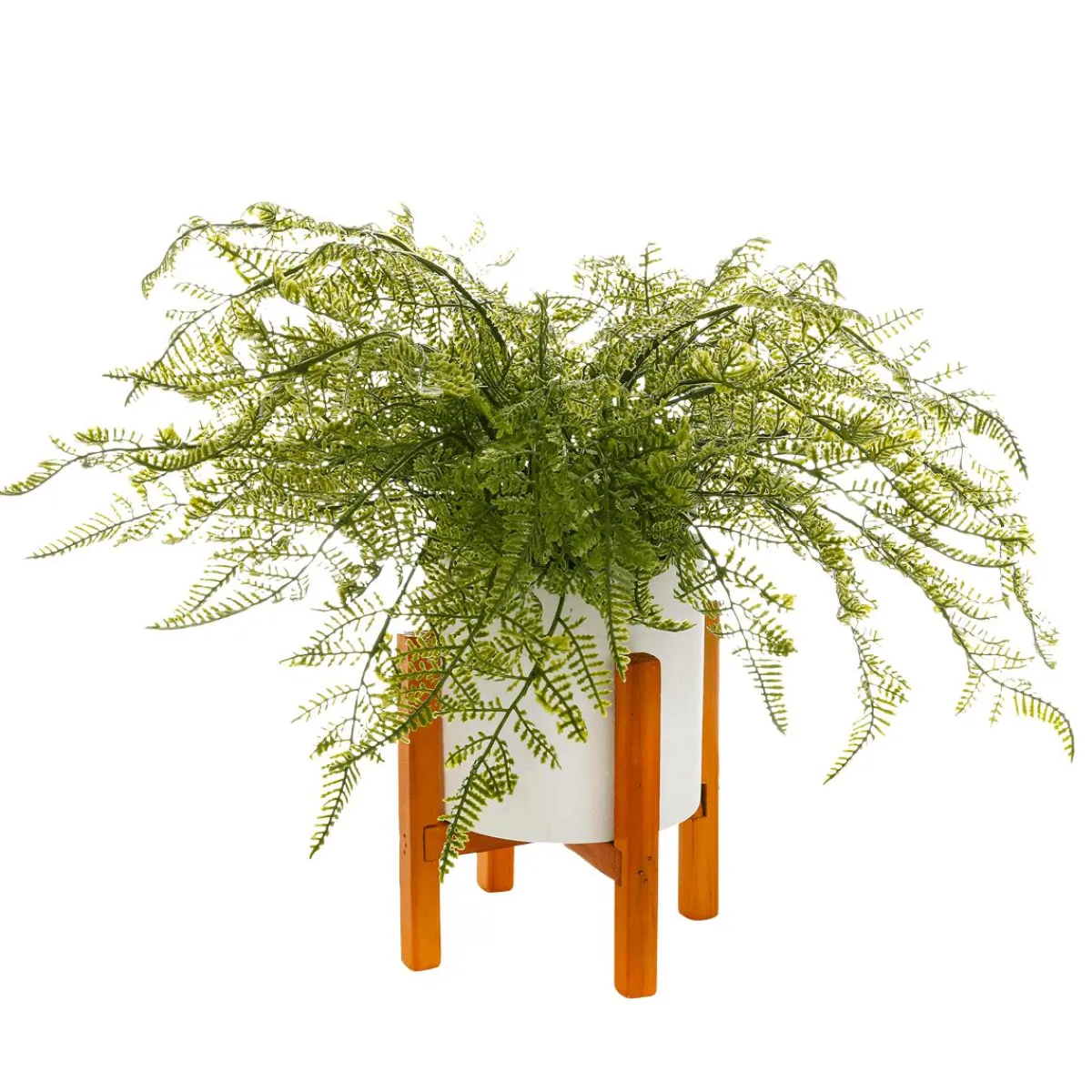 Best DecoWoerner Farn-Kunstpflanze Im Topf 40 Cm grün