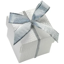 New DecoWoerner Fertigschleifen 20 Cm, 100 Stück silber