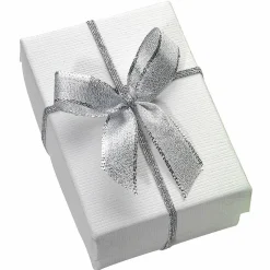 New DecoWoerner Fertigschleifen 40 Cm, 100 Stück silber