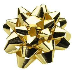 Clearance DecoWoerner Fertigschleifen Zum Kleben 10 Cm Ø, 25 Stück gold