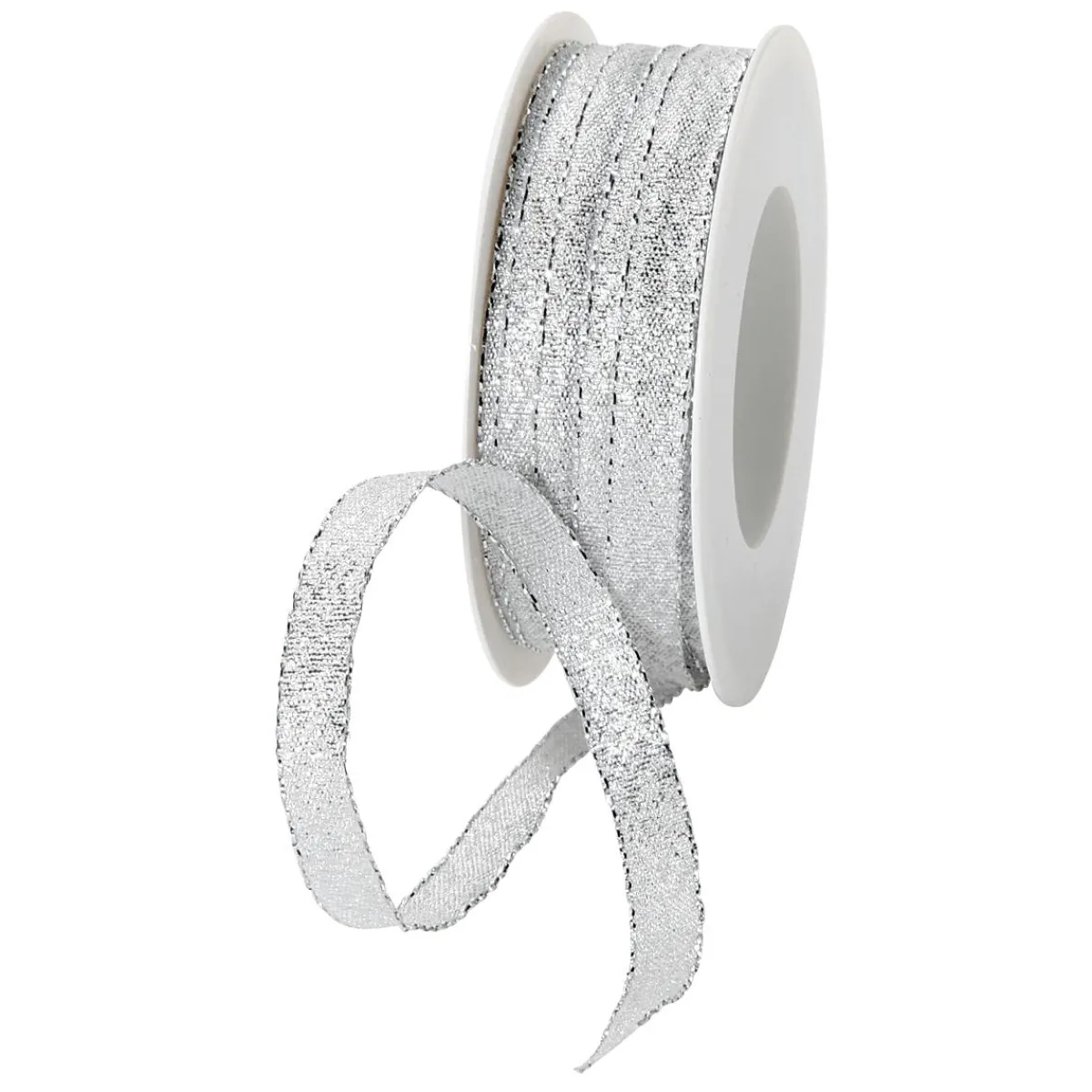 Hot DecoWoerner Geschenkband "Glamour" 10 Mm, 25 M, silber