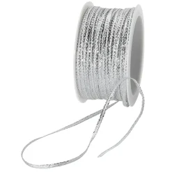 Outlet DecoWoerner Geschenkband "Glamour" 5 Mm X 50 M silber