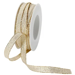 Clearance DecoWoerner Geschenkband "Glamour" 10 Mm X 20 M gold