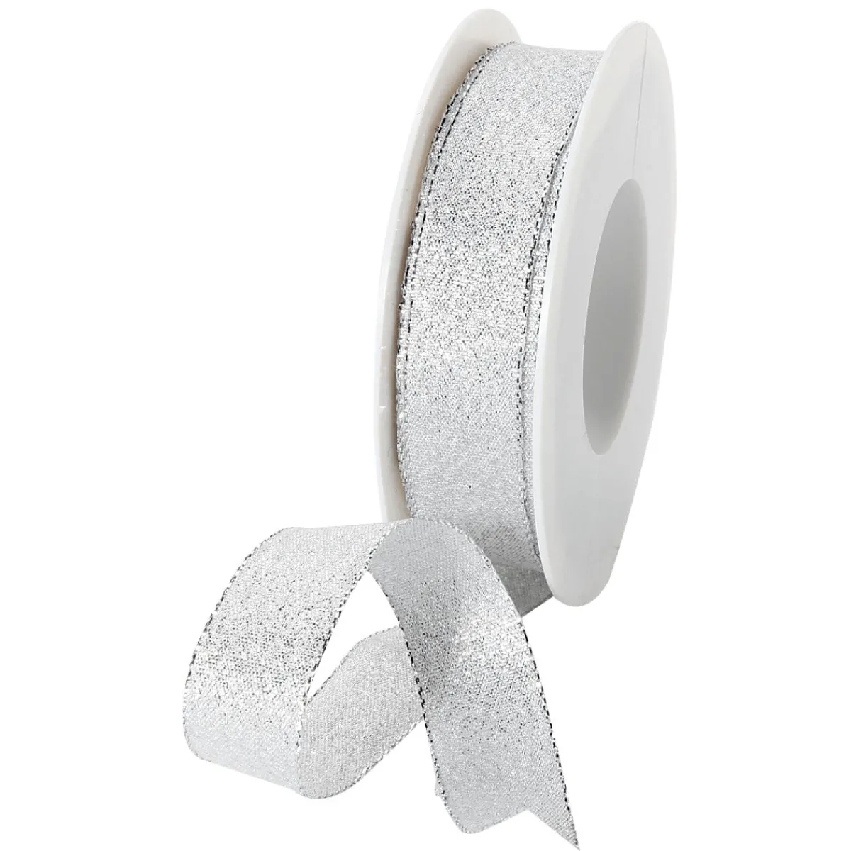 Best DecoWoerner Geschenkband "Glamour" 25 Mm X 20 M silber