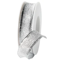 Outlet DecoWoerner Geschenkband "Luxury" 25 Mm X 20 M silber