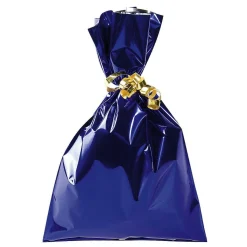 DecoWoerner Geschenkbeutel, Glänzend, , 15 X 25 Cm blau