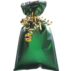 Outlet DecoWoerner Geschenkbeutel, Matt, Dunkel, 20 X 35 Cm grün