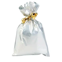Outlet DecoWoerner Geschenkbeutel, Matt, , 15 X 25 Cm silber